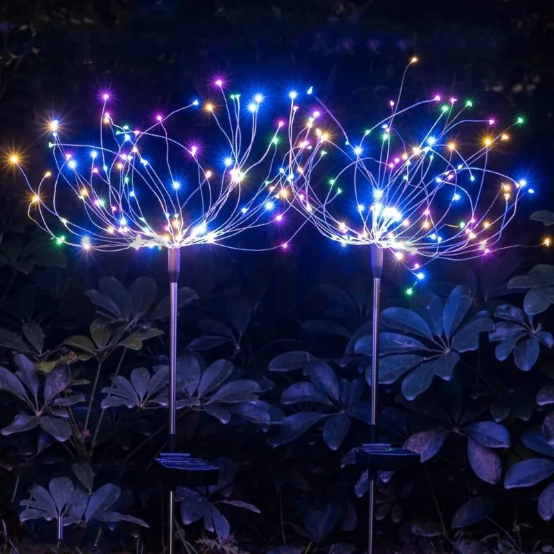 2бр. Светещо LED дърво със соларен панел
