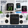 Голям електронен LED часовник и термометър за стена или маса GH8015