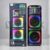 Мощна караоке тонколона Brodu iKaraoke BTS-2171 (Dual 12", 200W RMS) с 2 микрофона и Bluetooth