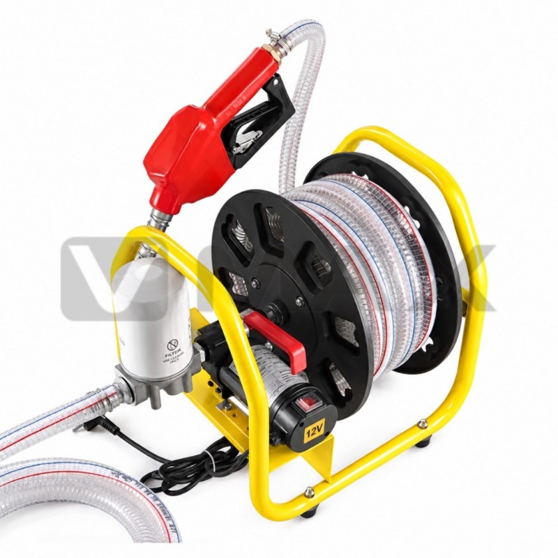 Електрическа помпа за гориво със стойка и пистолет  – 12V