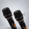Караоке тонколона BTS-2509 с 2 безжични микрофона и RGB светлини